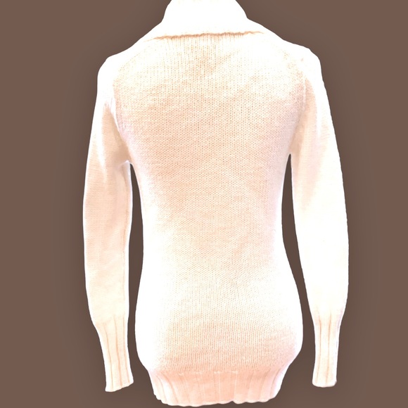 J. Crew cream colored Wool blend Chalet Shawl Collar Sweater Tunic. Size… - Picture 2 of 8